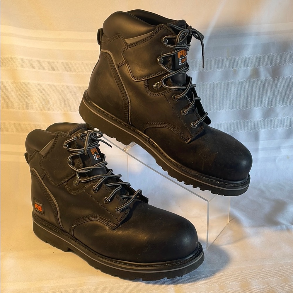 Timberland PRO Black Work Boots with Reinforced Toe Sz.13